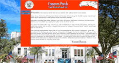 Desktop Screenshot of cameronparishcoc.com