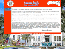 Tablet Screenshot of cameronparishcoc.com